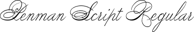 Penman Script Regular font - penmanscript.ttf