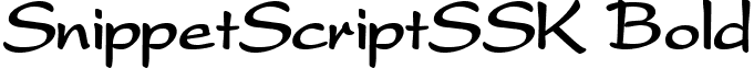 SnippetScriptSSK Bold font - snippetscriptsskbold.ttf