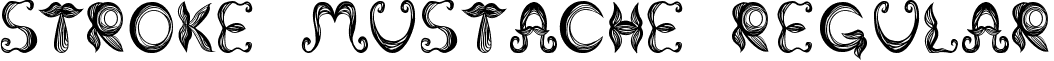 Stroke mustache Regular font - Stroke mustache.ttf