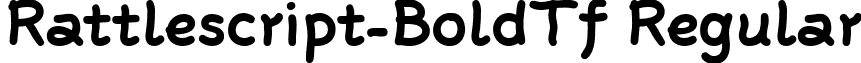 Rattlescript-BoldTf Regular font - rattlescript-boldtf.ttf