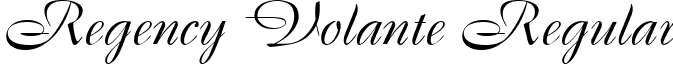 Regency Volante Regular font - regencyvolante.ttf