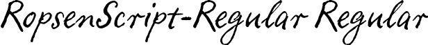 RopsenScript-Regular Regular font - ropsenscript-regular.ttf