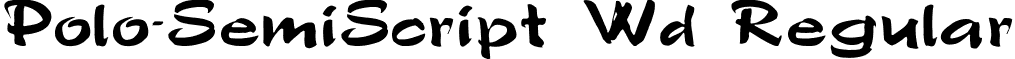 Polo-SemiScript Wd Regular font - polo-semiscriptwd.ttf