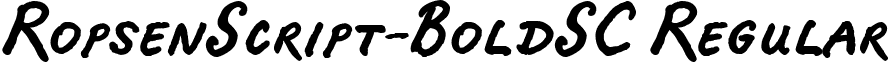 RopsenScript-BoldSC Regular font - ropsenscript-boldsc.ttf