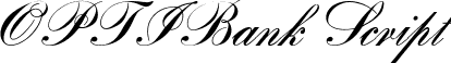 OPTIBank Script font - optibankscript.ttf