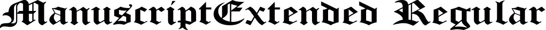 ManuscriptExtended Regular font - manuscriptextended.ttf