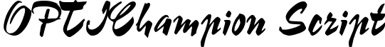 OPTIChampion Script font - optichampionscript.ttf