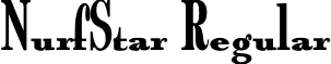 NurfStar Regular font - nurfstar.ttf