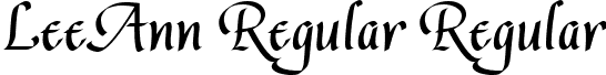 LeeAnn Regular Regular font - leeannregular.ttf