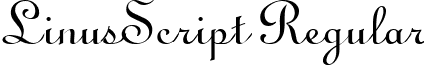 LinusScript Regular font - linusscriptregular.ttf