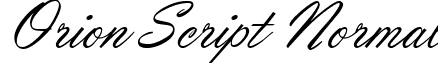 Orion Script Normal font - orionscriptnormal.ttf