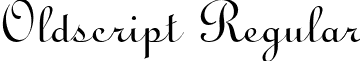 Oldscript Regular font - oldscript.ttf