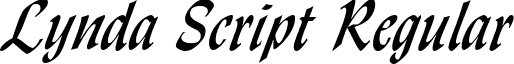 Lynda Script Regular font - lyndascriptregular.ttf