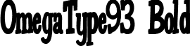 OmegaType93 Bold font - omegatype93bold.ttf