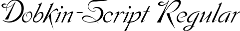 Dobkin-Script Regular font - dobkin-scriptregular.ttf