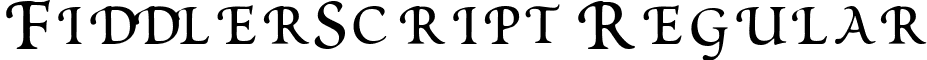 FiddlerScript Regular font - fiddlerscript.ttf