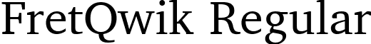 FretQwik Regular font - fretqwik.ttf