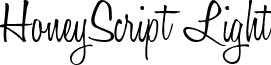 HoneyScript Light font - honeyscriptlight.ttf