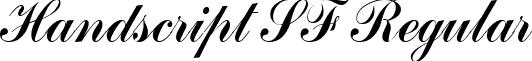 Handscript SF Regular font - handscriptsf.ttf