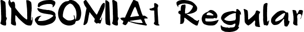 INSOMIA1 Regular font - insomia1.ttf