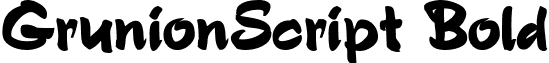 GrunionScript Bold font - grunionscriptbold.ttf