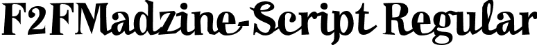 F2FMadzine-Script Regular font - f2fmadzine-script.ttf