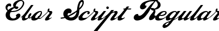 Ebor Script Regular font - eborscript.ttf