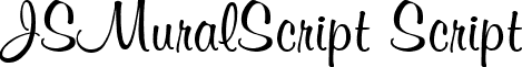 JSMuralScript Script font - js_muralscript.ttf