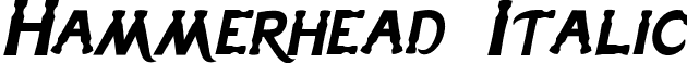 Hammerhead Italic font - HammerheadItalic.ttf