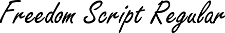 Freedom Script Regular font - freedomscript.ttf