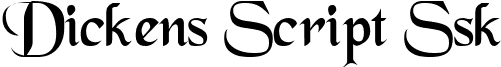 Dickens Script Ssk font - dickensscriptssk.ttf