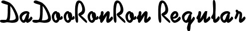 DaDooRonRon Regular font - dadooronron.ttf