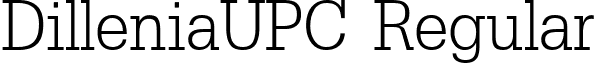 DilleniaUPC Regular font - upcdl.ttf