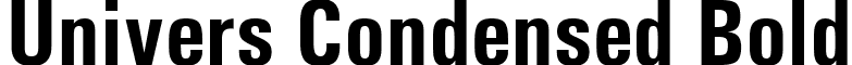 Univers Condensed Bold font - UNVR67W.TTF