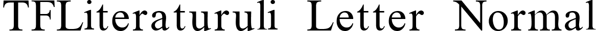 TFLiteraturuli Letter Normal font - TFLITELN.TTF