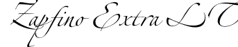 Zapfino Extra LT font - ZapfinoExtraLT-Two.otf