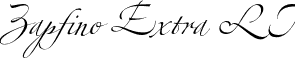 Zapfino Extra LT font - ZapfinoExtraLT-Four.otf