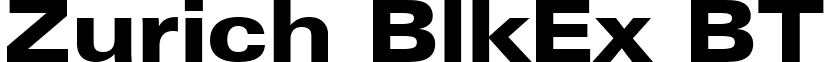 Zurich BlkEx BT font - ZURCHKE.TTF
