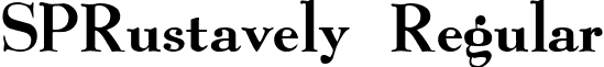 SPRustavely Regular font - SPRUSTAV.TTF