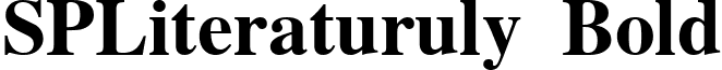 SPLiteraturuly Bold font - SPLIB___.TTF