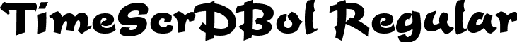 TimeScrDBol Regular font - TIMESCRB.TTF