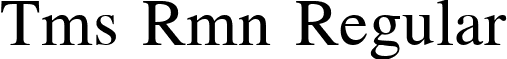 Tms Rmn Regular font - TMS_RMN.TTF