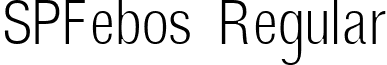 SPFebos Regular font - SPFEBOS_.TTF