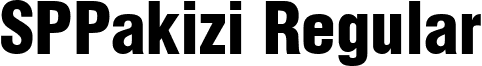 SPPakizi Regular font - SPPAKIZI.TTF