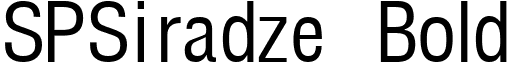 SPSiradze Bold font - SPSIB___.TTF