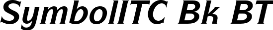 SymbolITC Bk BT font - symbol itc bold italic bt.ttf