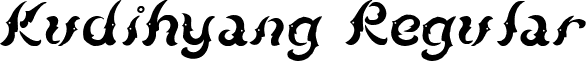 Kudihyang Regular font - Kudihyang-Regular 5.ttf