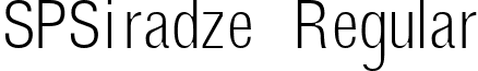 SPSiradze Regular font - SPSIRADZ.TTF