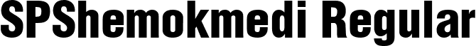 SPShemokmedi Regular font - SPSHEMOK.TTF