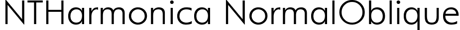 NTHarmonica NormalOblique font - NTMDL11I.TTF
